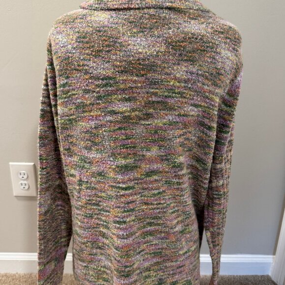 Womens Plus 2X Turtleneck Sweater Multi Color JH Collectibles - Picture 2 of 4